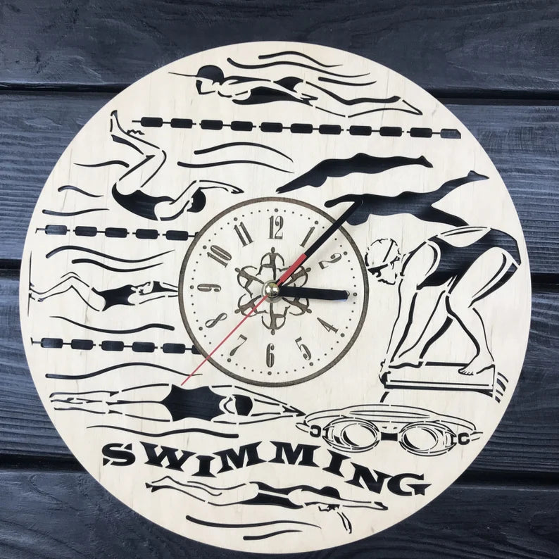 Orologio da parete Nuoto Idea's Cottage