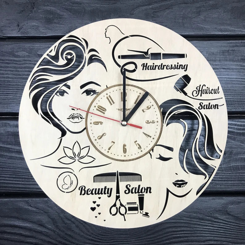 Orologio da parete Salone di bellezza Parrucchiere Idea's Cottage