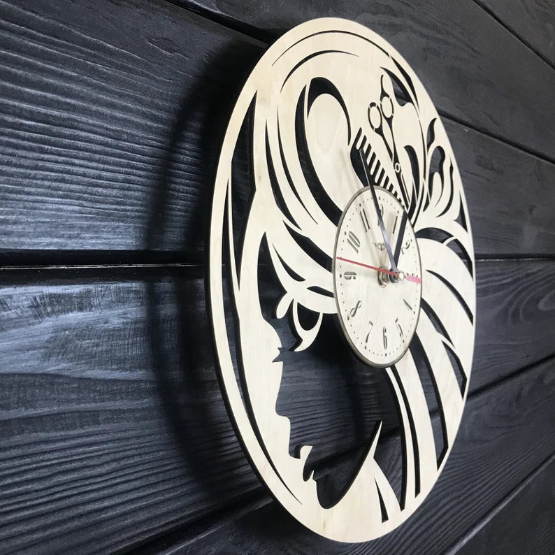 Orologio da parete Parrucchiere Idea's Cottage