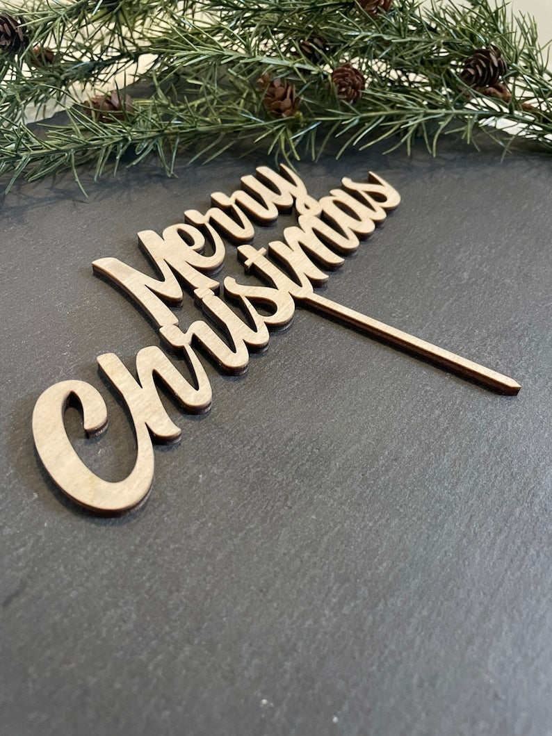 Cake topper decorazione per Natale Idea's Cottage