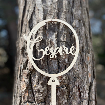 Cake topper a forma di palloncino per nascita battesimo compleanno Idea's Cottage