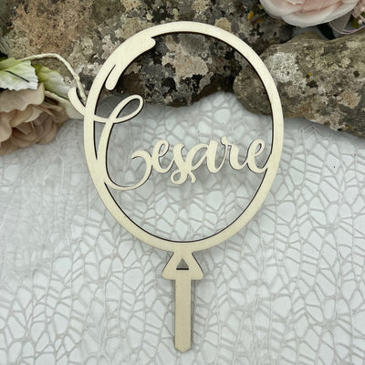 Cake topper a forma di palloncino per nascita battesimo compleanno Idea's Cottage