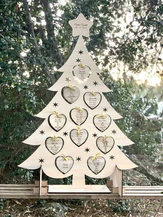 Tableau Mariage Albero di Natale con base