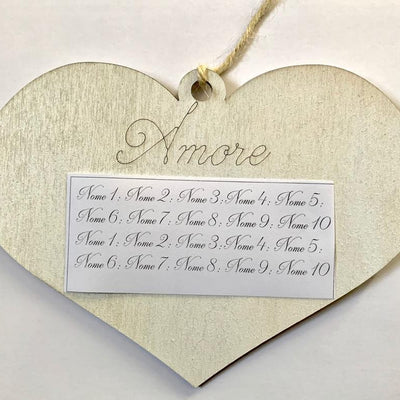 Tableau mariage cuore