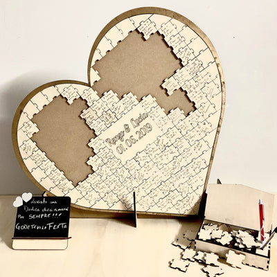 Guestbook Cuore Puzzle Matrimonio 2