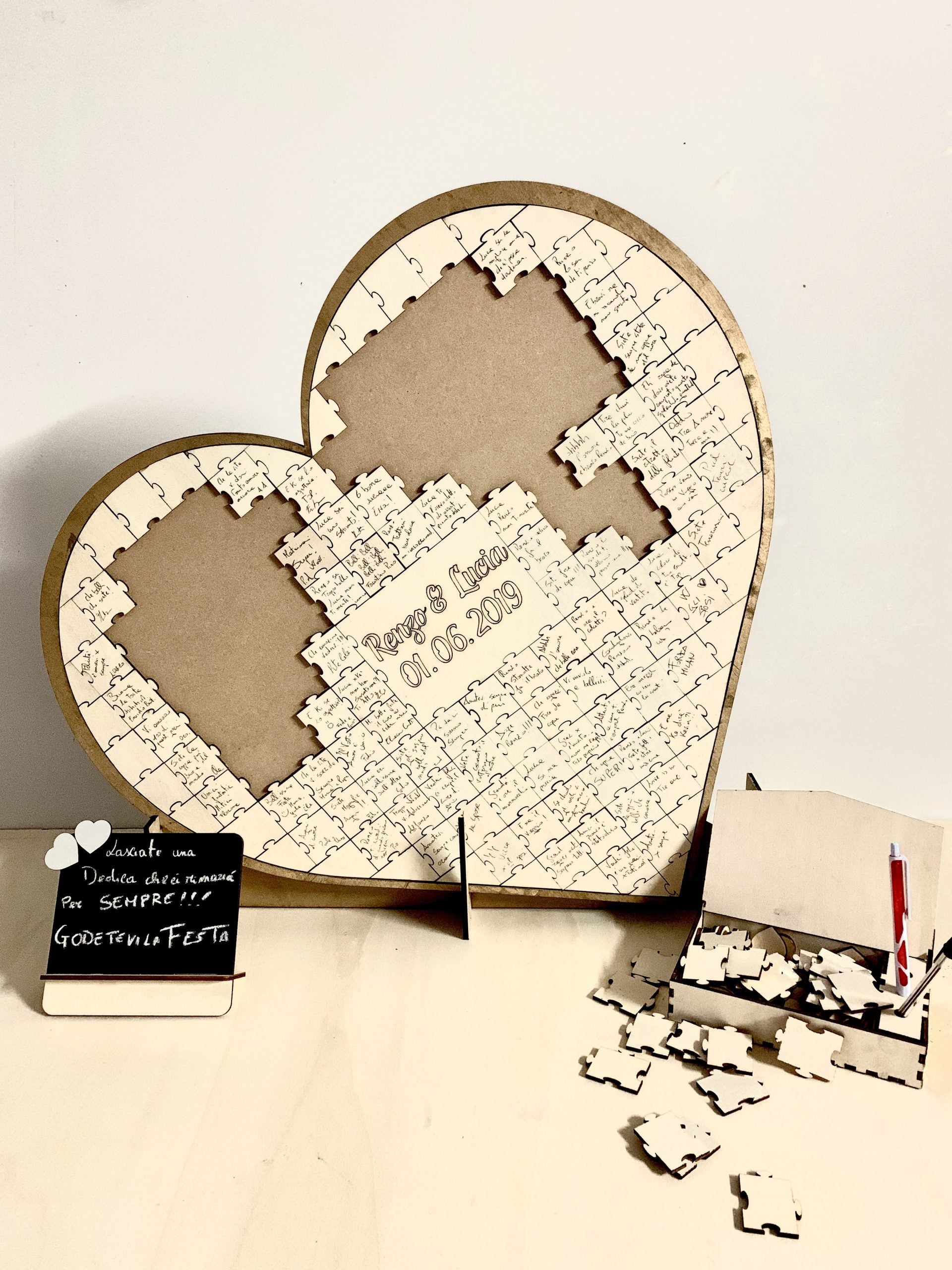 Guestbook Cuore Puzzle Matrimonio 2