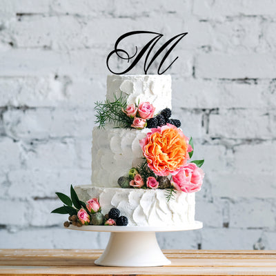 Cake Topper con una Lettera