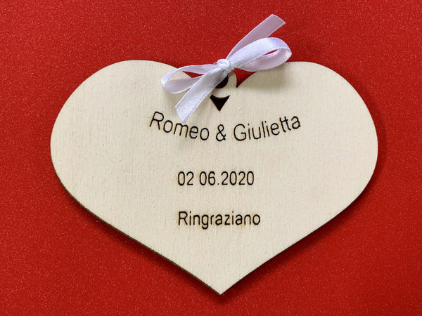 Segnaposto cuore tema amore Segnaposto 1