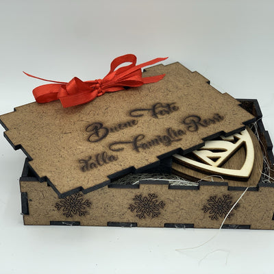 Papillon in legno Superman con scatola regalo personalizzata Idea's Cottage