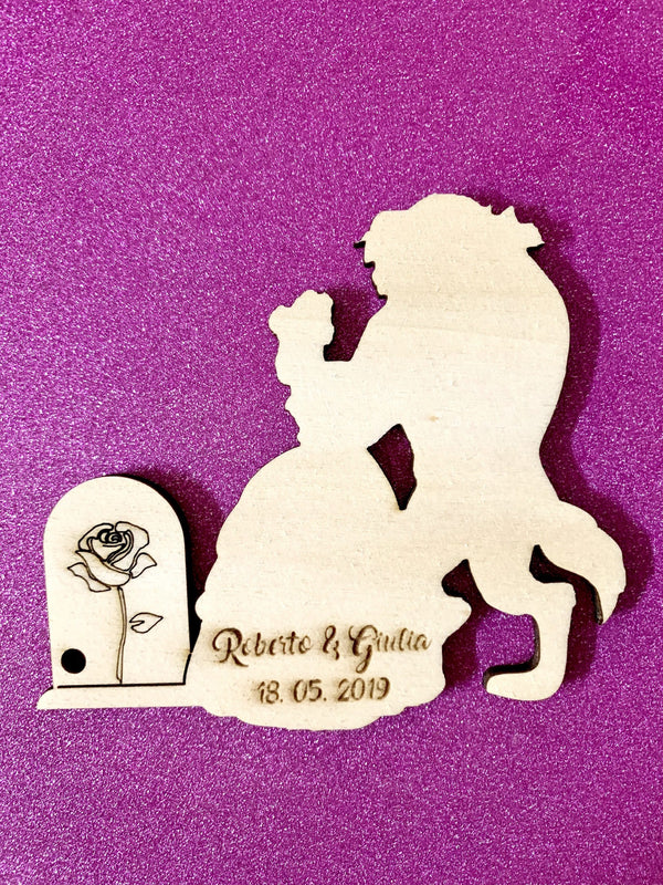 Segnaposto tema fiaba la bella principessa Matrimonio 1