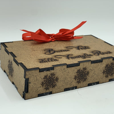 Papillon in legno King con scatola regalo personalizzata Idea's Cottage