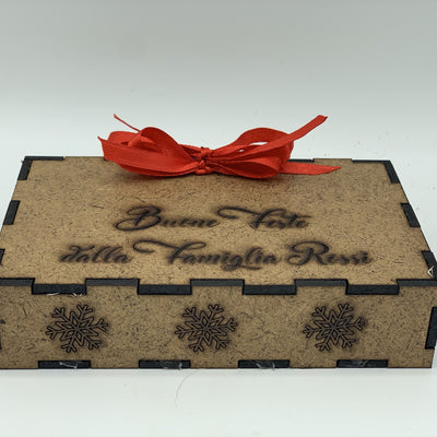 Papillon in legno Stile lineare con scatola regalo personalizzata Idea's Cottage