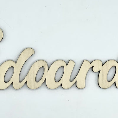 Nome in legno personalizzato adesivo murale Idea's Cottage
