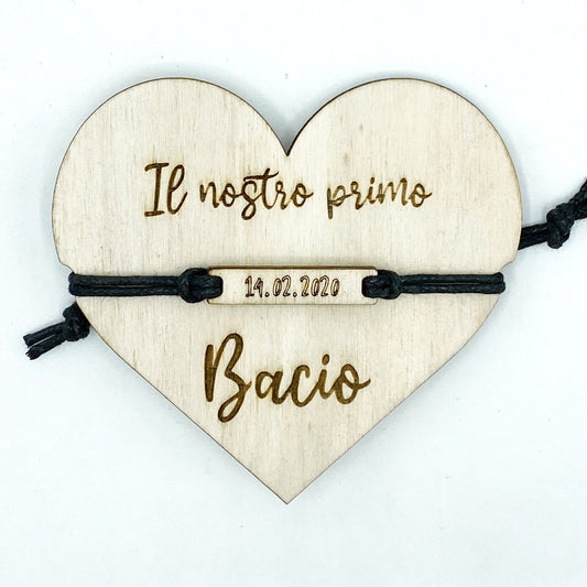 Bracciale personalizzato, regalo per lui, regalo per lei, San Valentino, anniversario Idea's Cottage