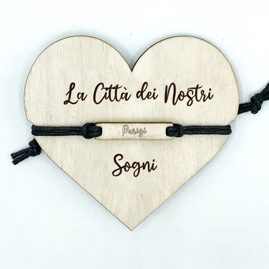 Braccialetti personalizzati Roma, Parigi, New York Idea's Cottage