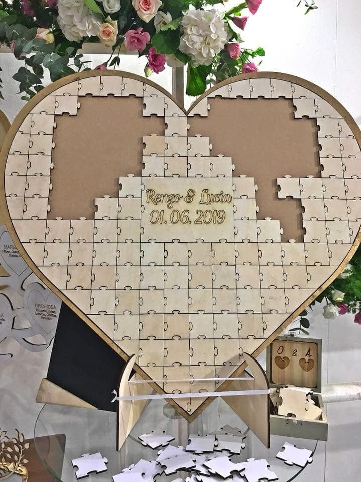 Guestbook Cuore Puzzle Matrimonio 1