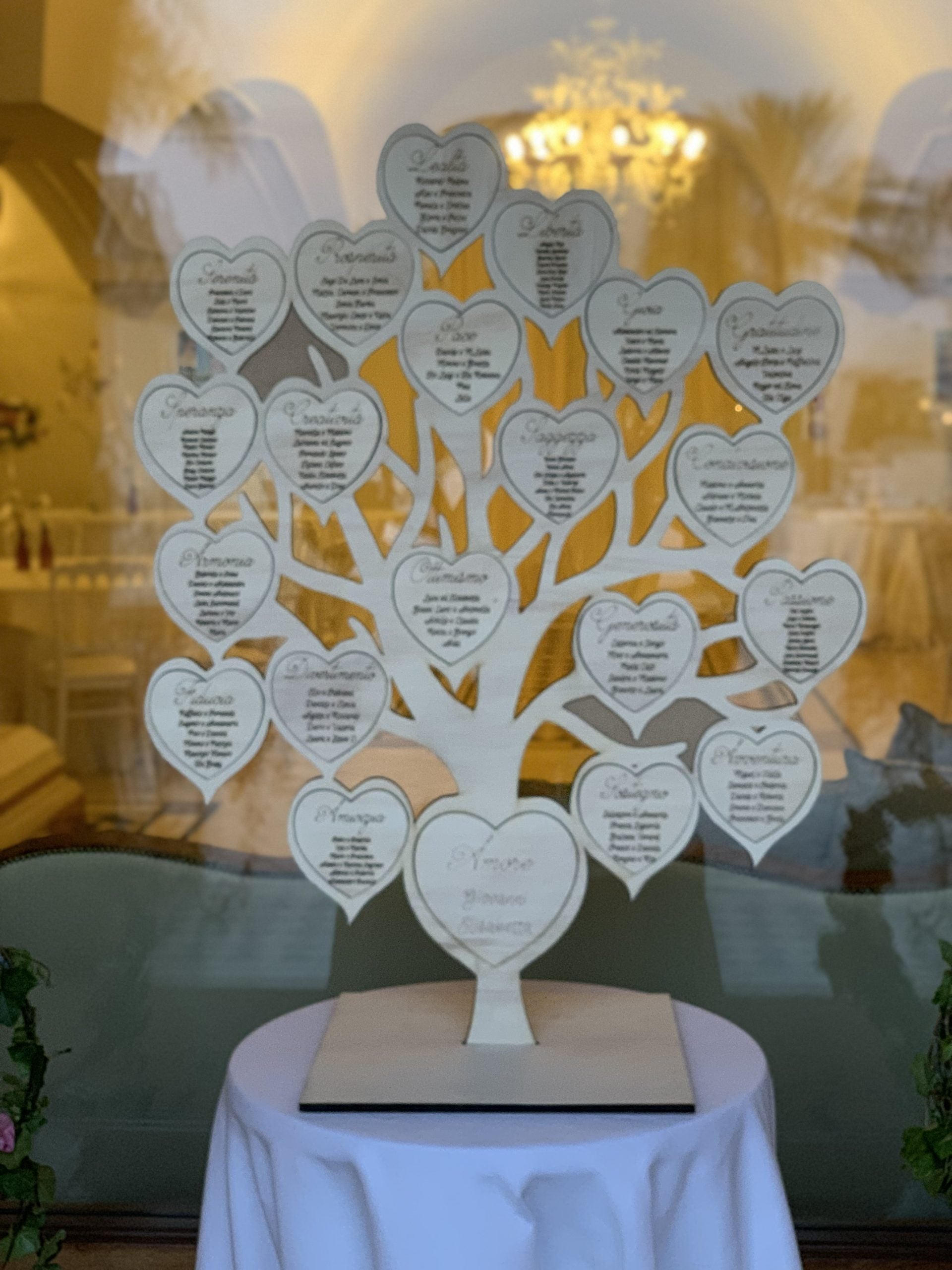 Tableau Mariage Albero della vita con base