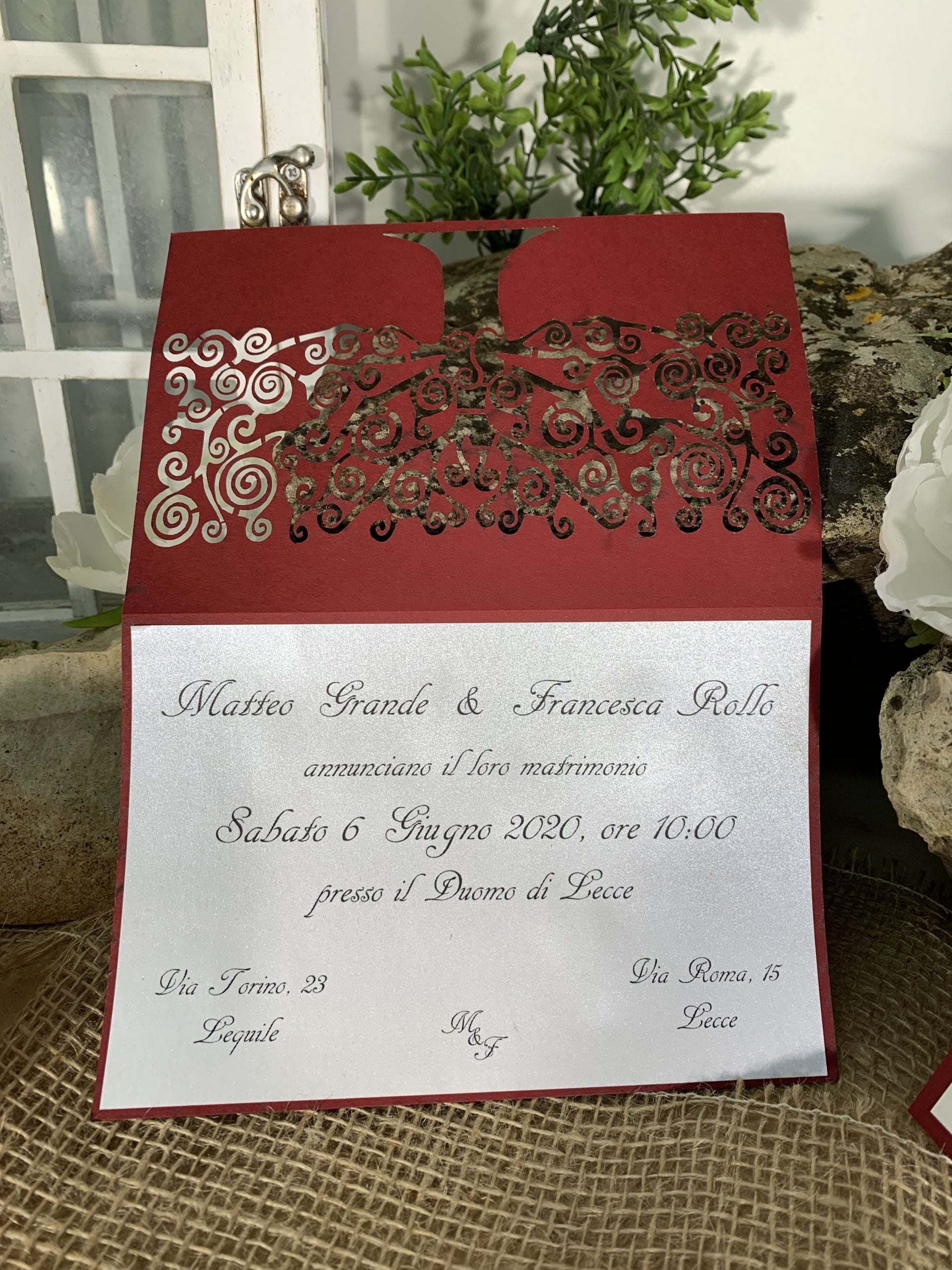 Partecipazione nozze Albero della vita Klimt 1