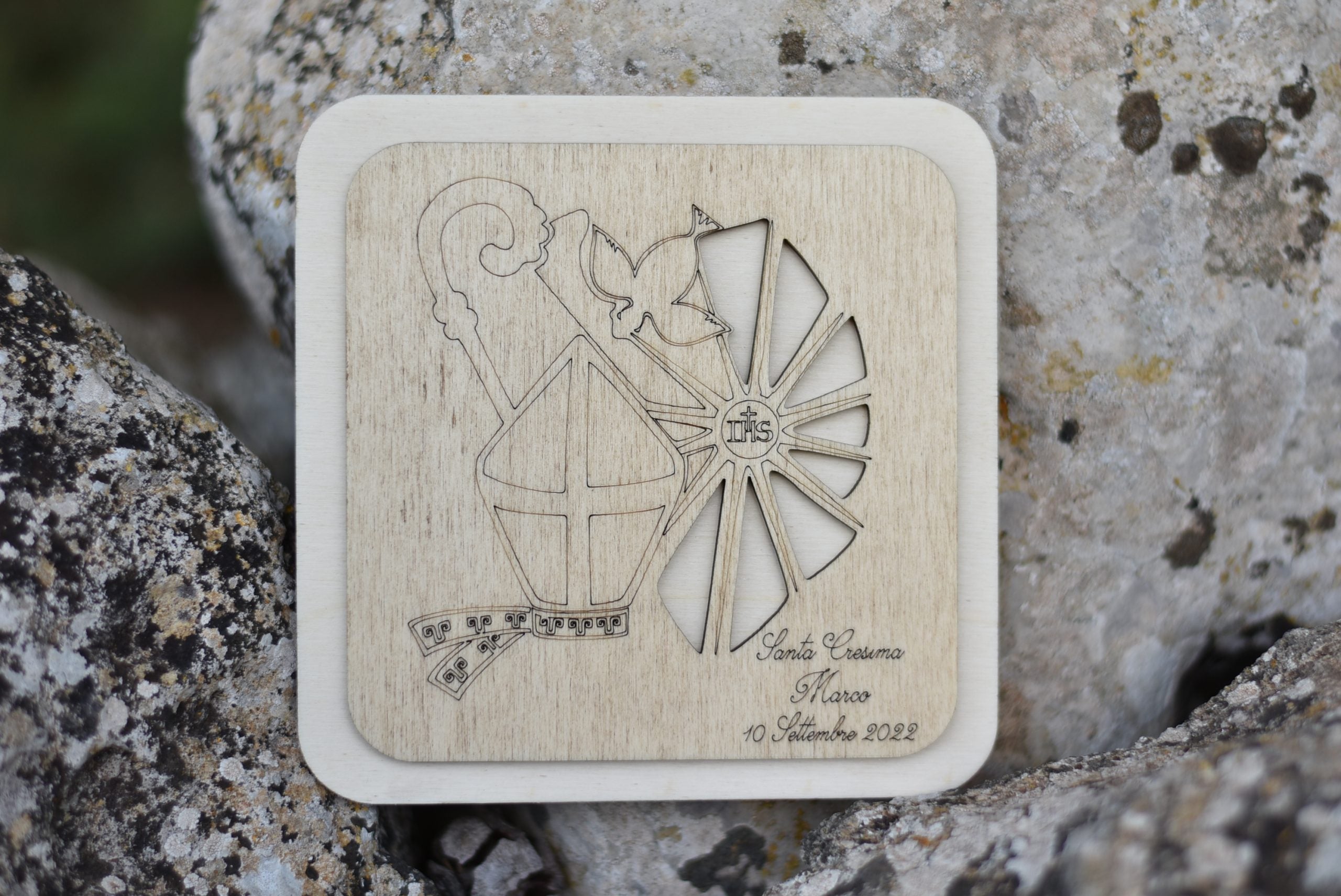 Bomboniera Sottopentola per cresima Idea's Cottage