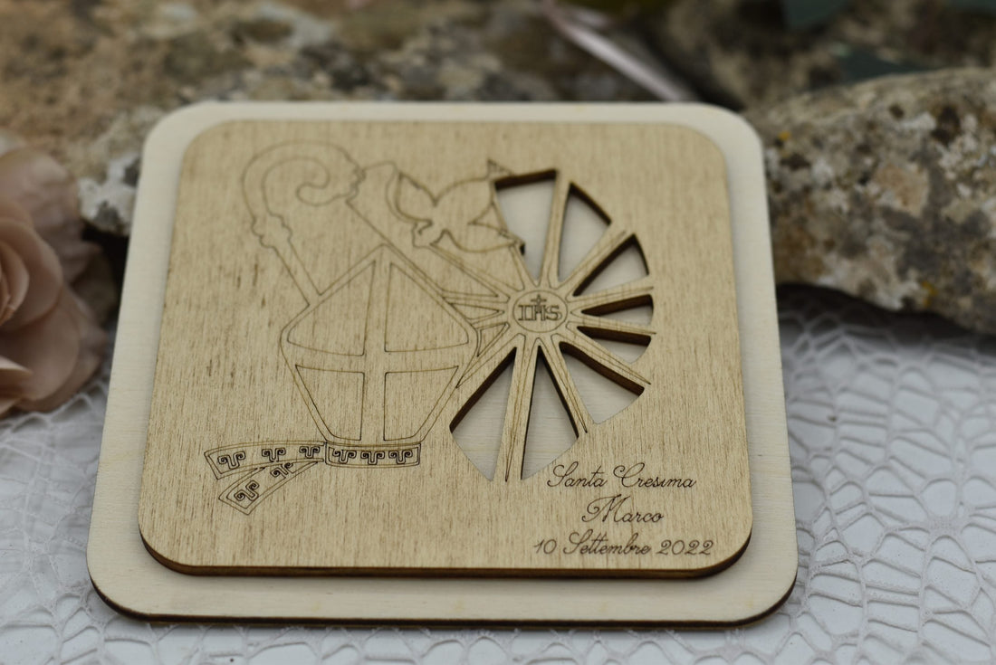 Bomboniera Sottopentola per cresima Idea's Cottage