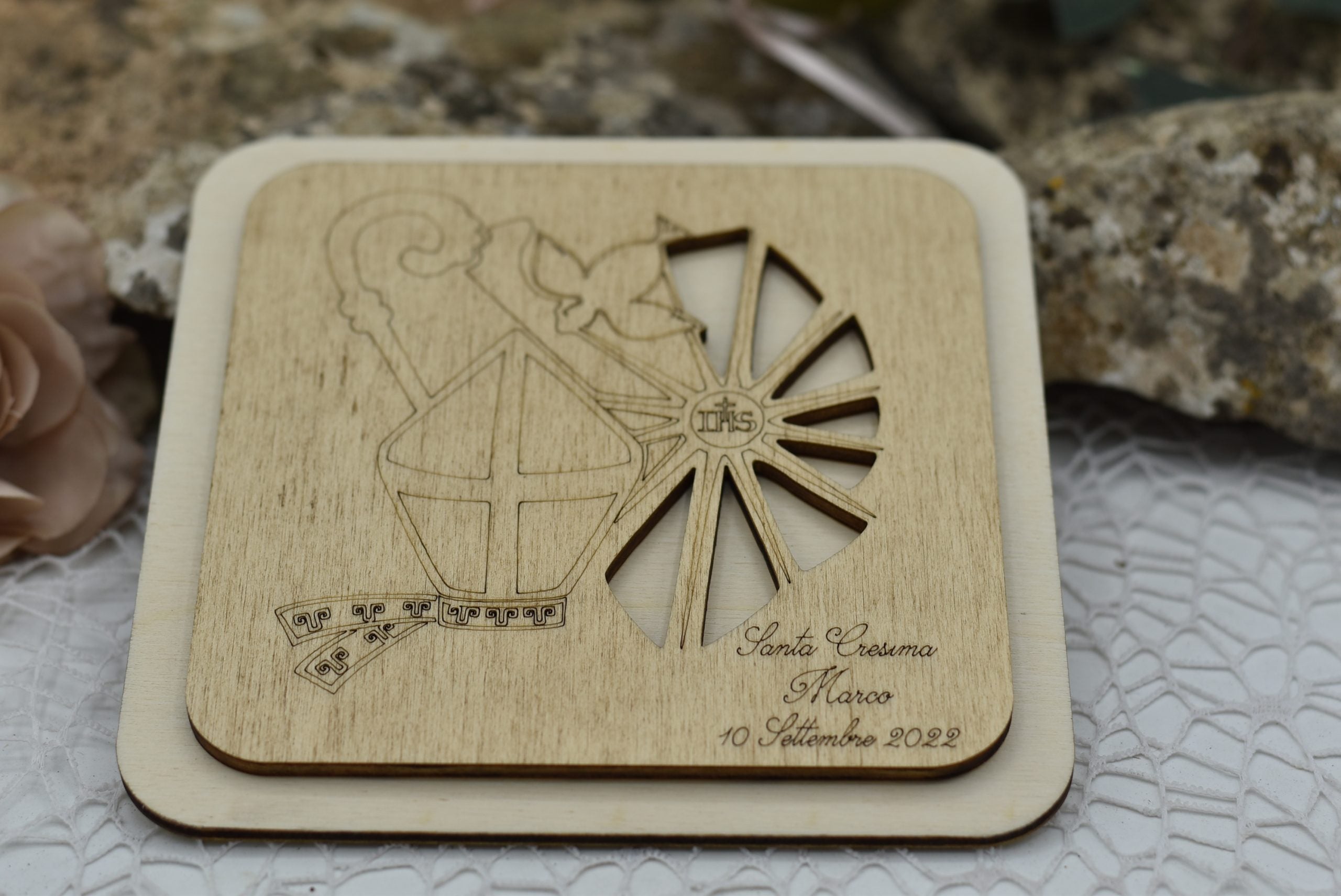 Bomboniera Sottopentola per cresima Idea's Cottage