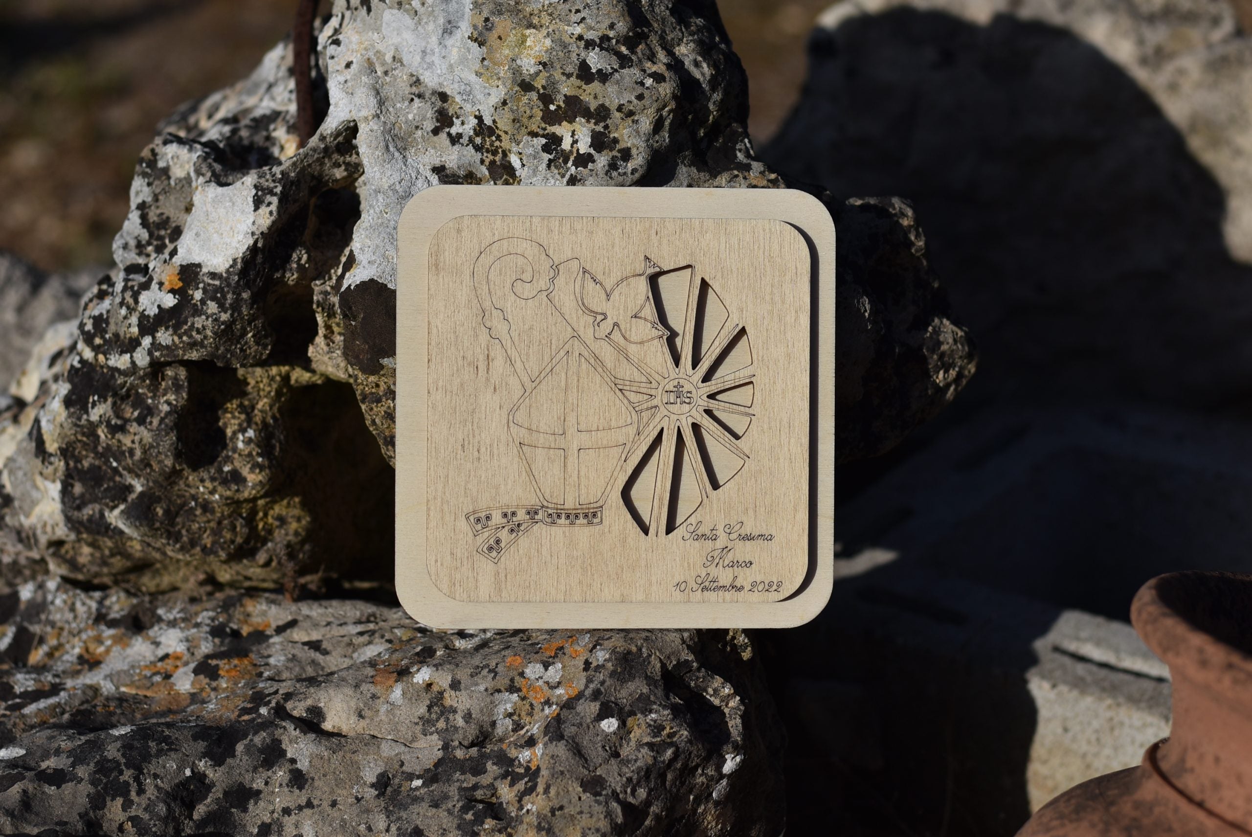 Bomboniera Sottopentola per cresima Idea's Cottage