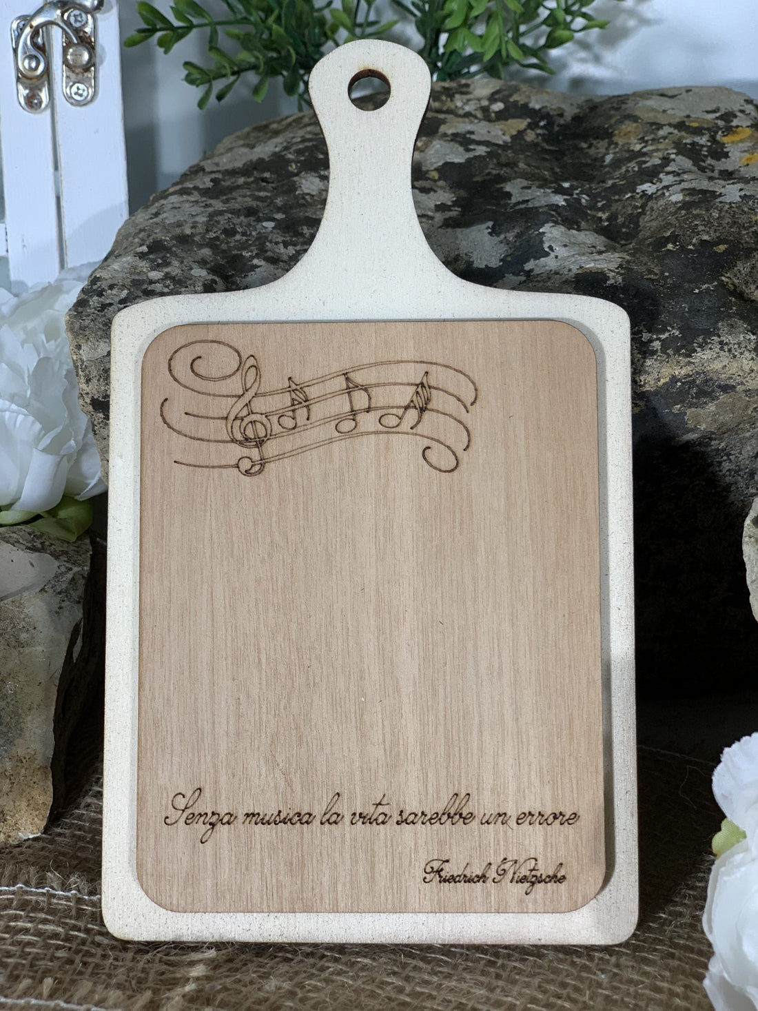 Bomboniera Tagliere Note Musicali Idea's Cottage