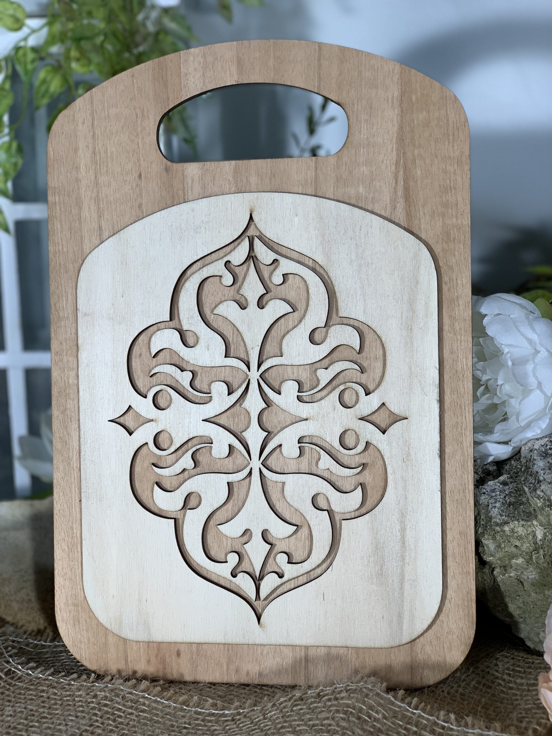 Bomboniera Tagliere design laser cut