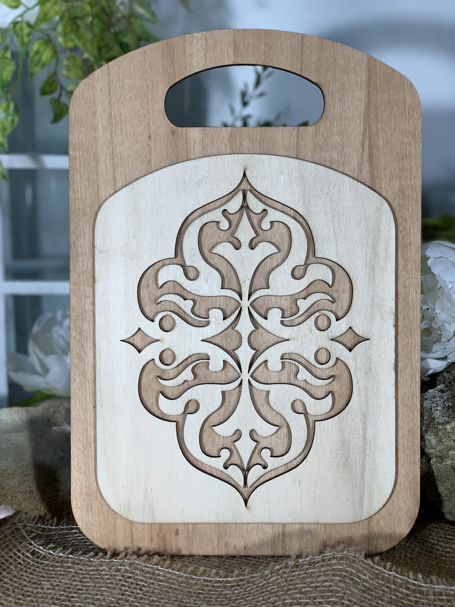 Bomboniera Tagliere design laser cut 3