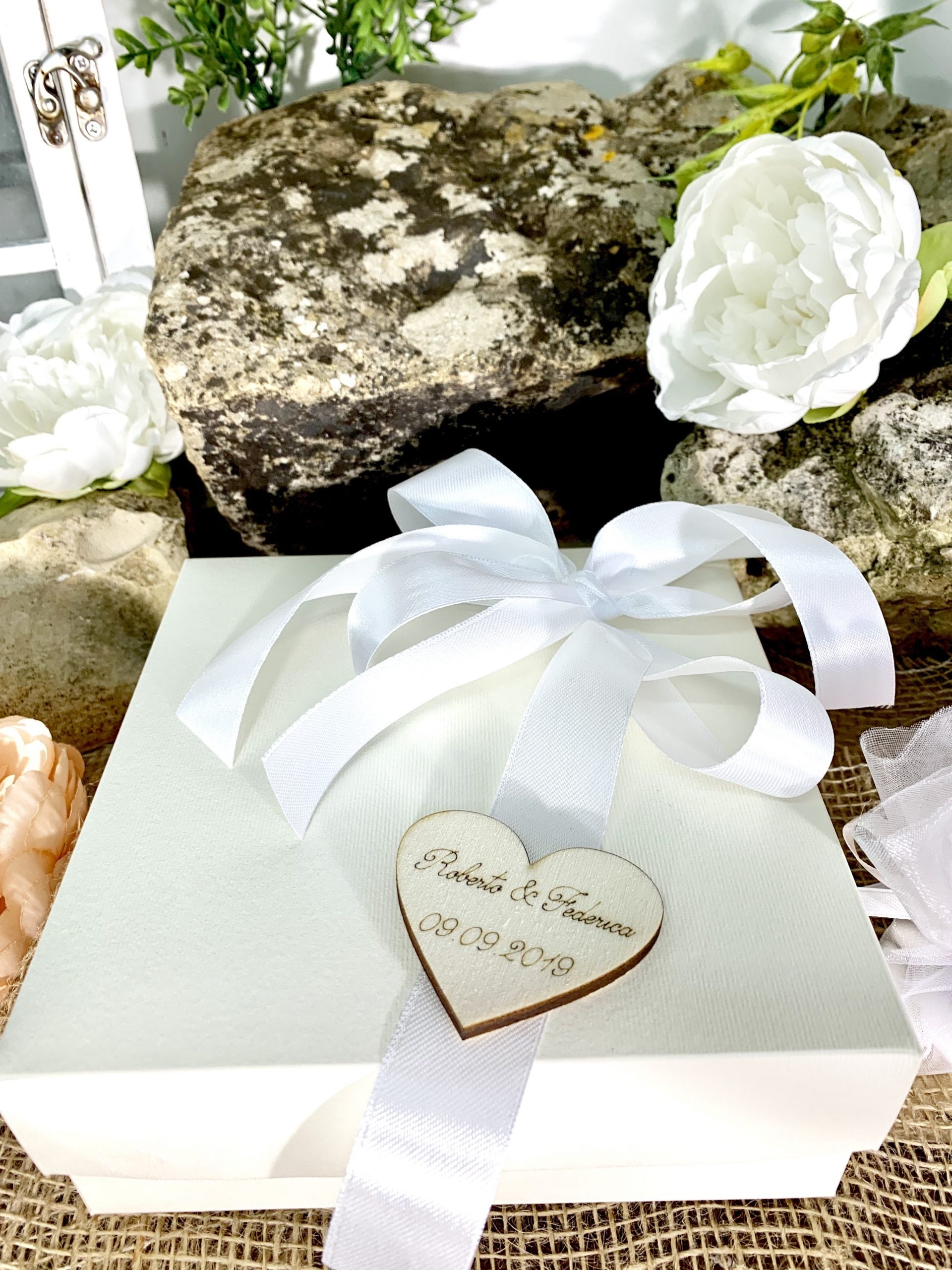 Bomboniera Tagliere grappolo d'uva mogano