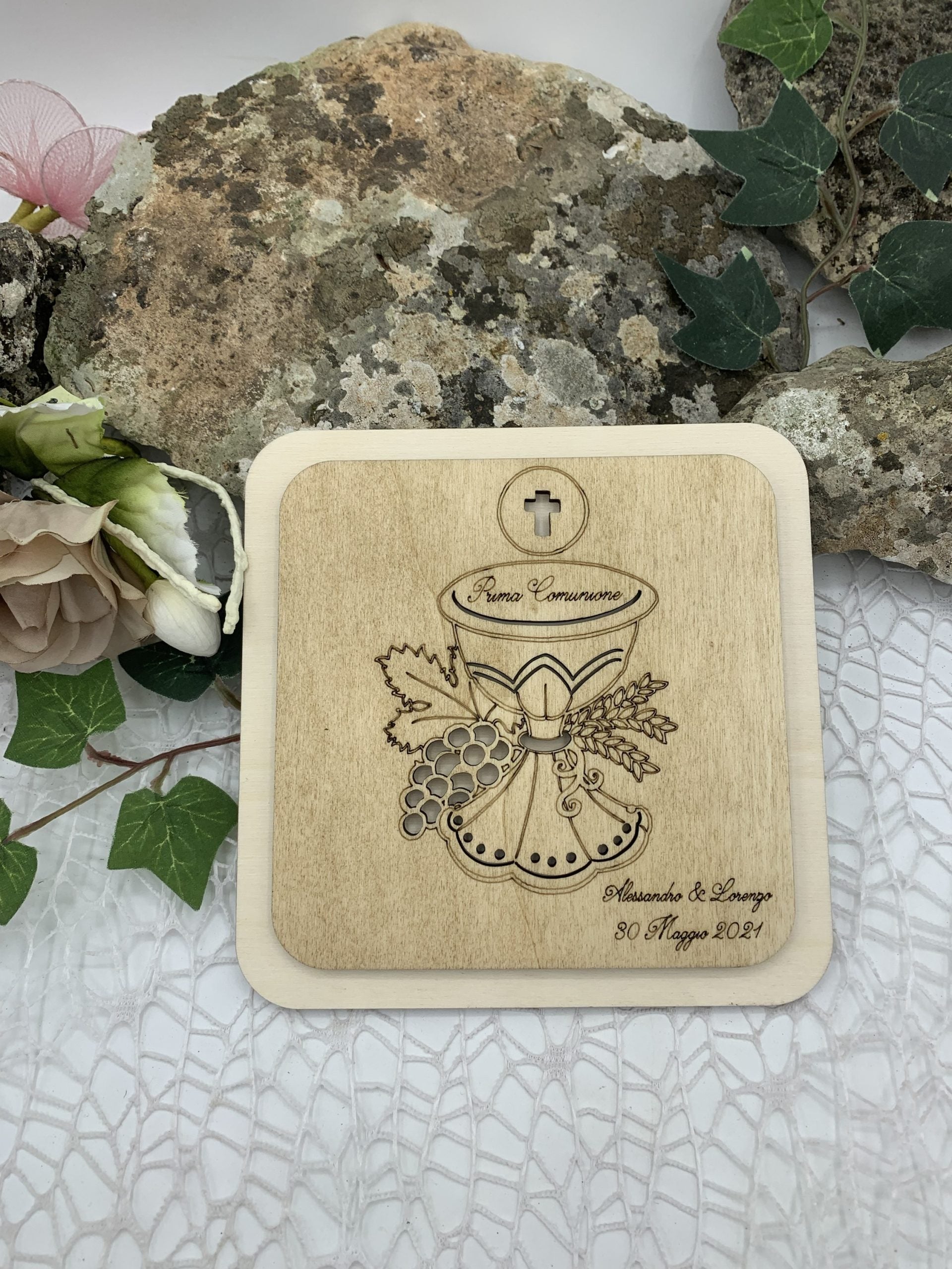 Bomboniera sottopentola Prima Comunione Calice Idea's Cottage