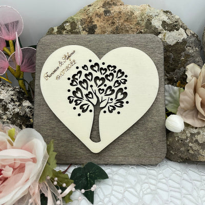 Bomboniera sottopentola albero della vita Cuore Idea's Cottage