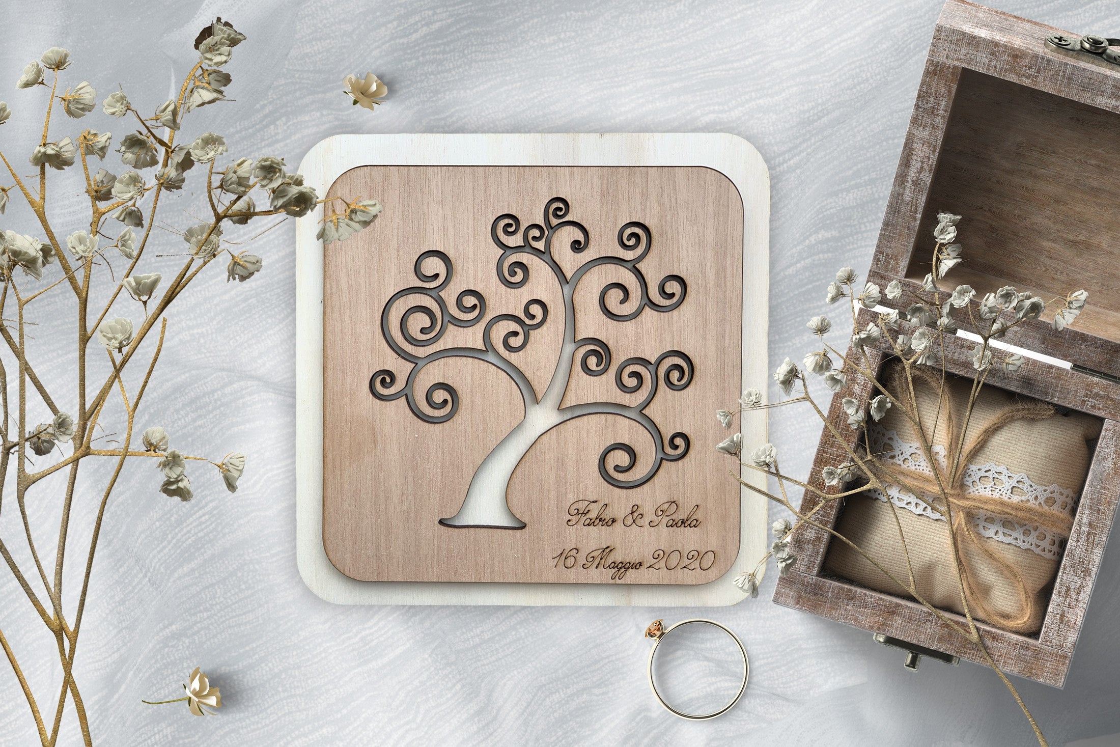 Bomboniera sottopentola albero della vita Idea's Cottage