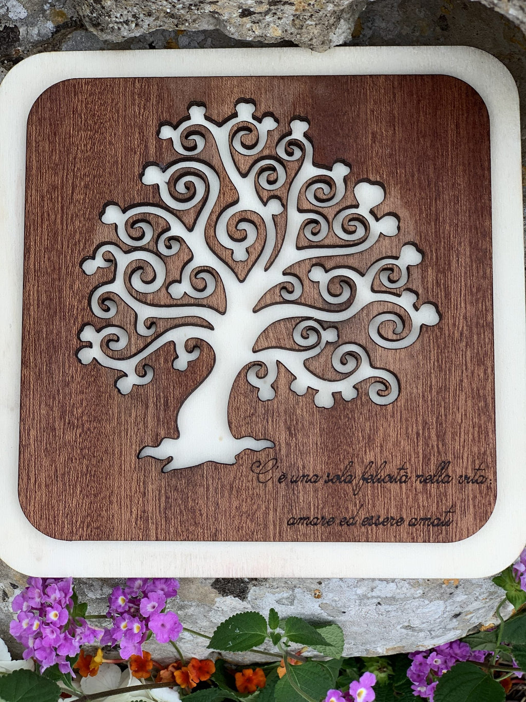 Bomboniera sottopentola albero della vita cuori 4