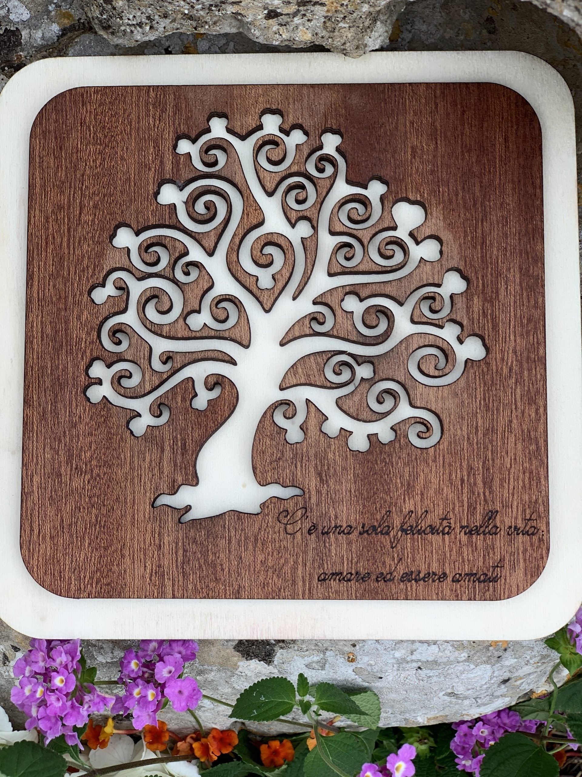 Bomboniera sottopentola albero della vita cuori 4