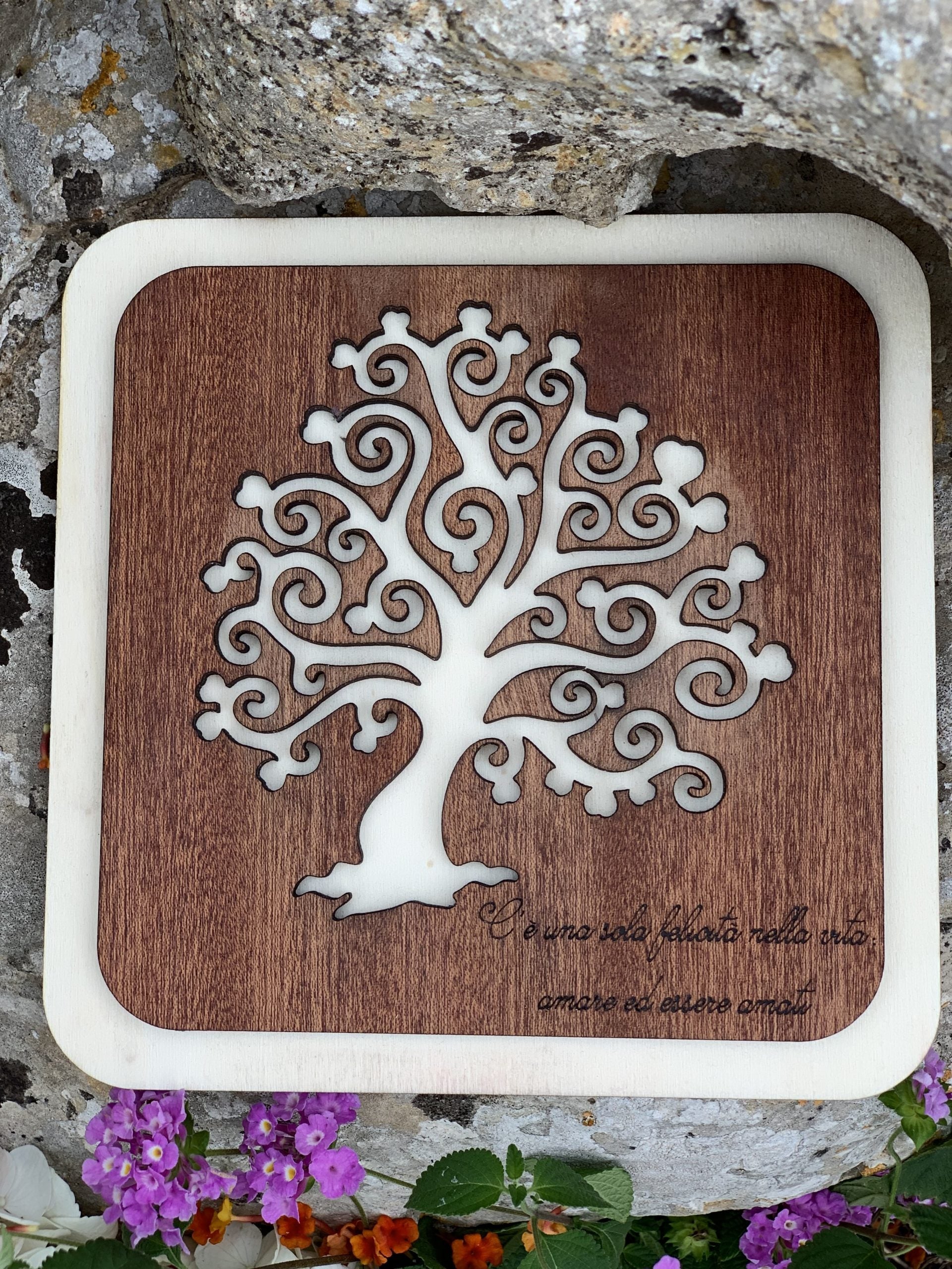 Bomboniera sottopentola albero della vita cuori 3