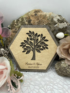 Bomboniera sottopentola albero della vita esagonale Idea's Cottage