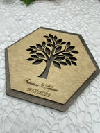 Bomboniera sottopentola albero della vita esagonale Idea's Cottage