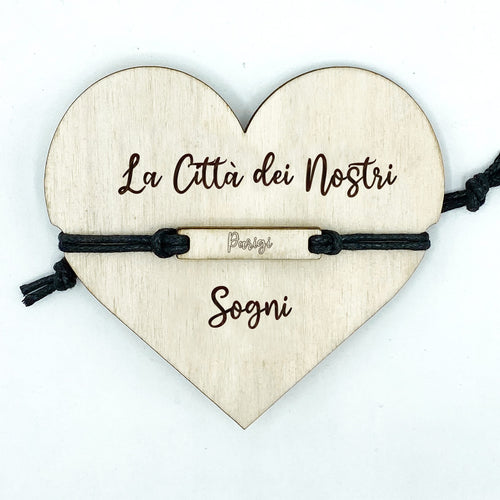 Braccialetti personalizzati Roma, Parigi, New York Idea's Cottage