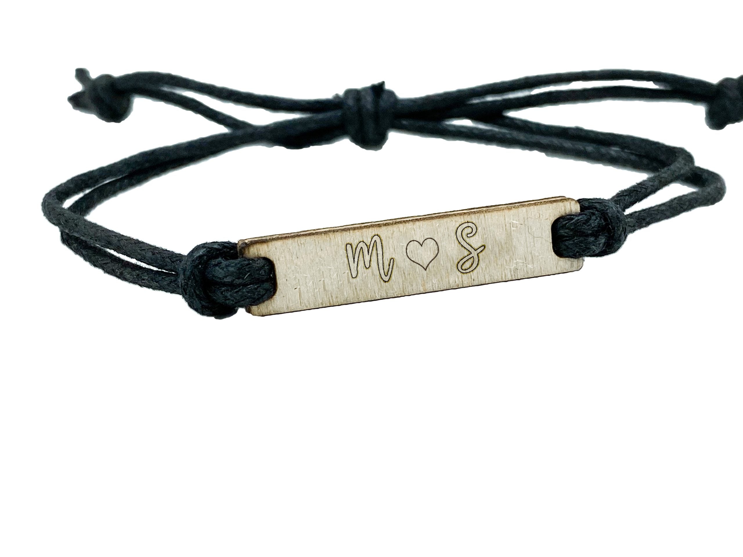 Bracciali con frase o personalizzato con scritta Idea's Cottage