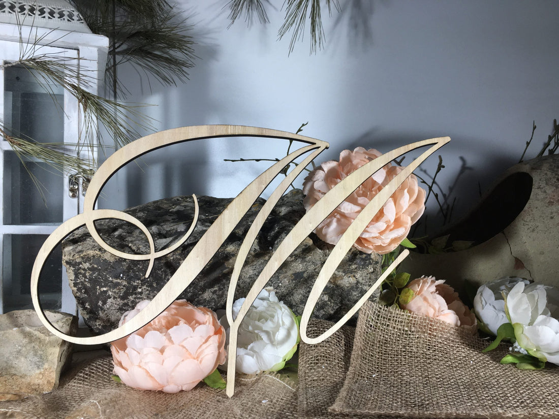 Cake Topper con una Lettera