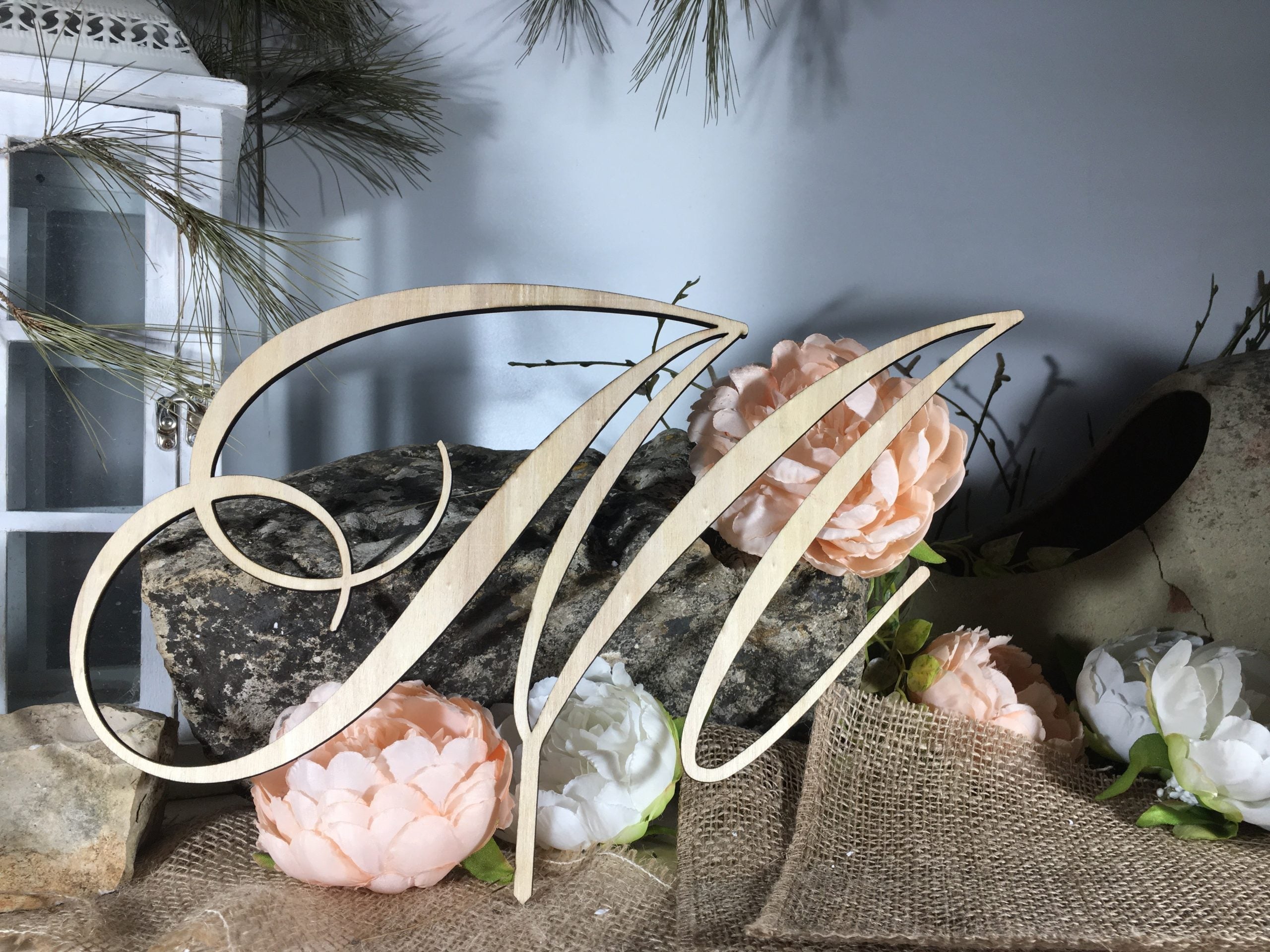 Cake Topper con una Lettera