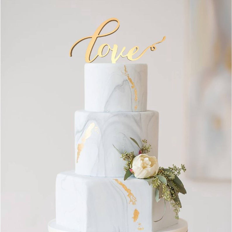 Cake Topper personalizzato, decorazioni, Wedding Cake Topper Love
