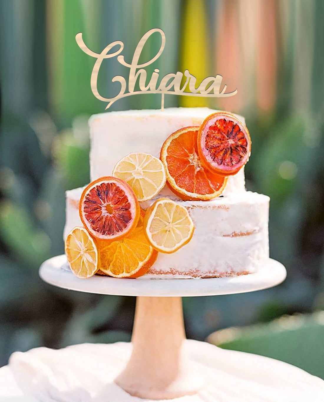 Cake topper in legno personalizzabile con il proprio nome Tutti i prodotti 1