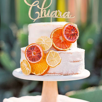 Cake topper in legno personalizzabile con il proprio nome Tutti i prodotti 1