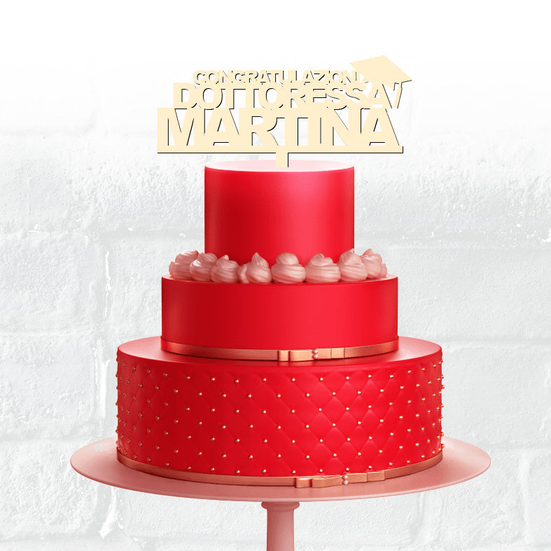 cake topper laurea