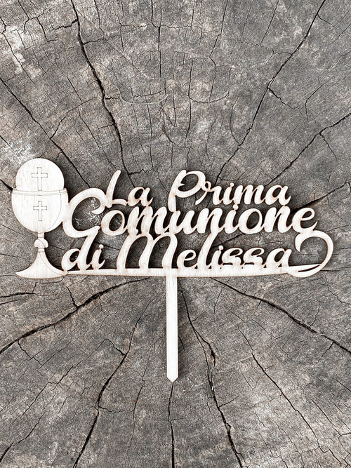 Cake topper per comunione