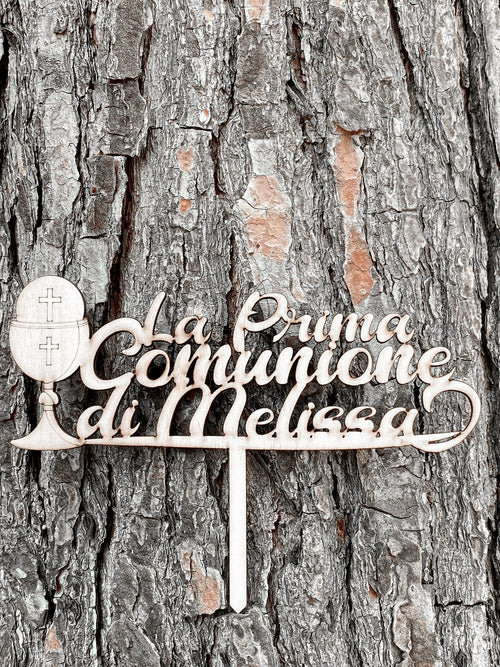 Cake topper per comunione