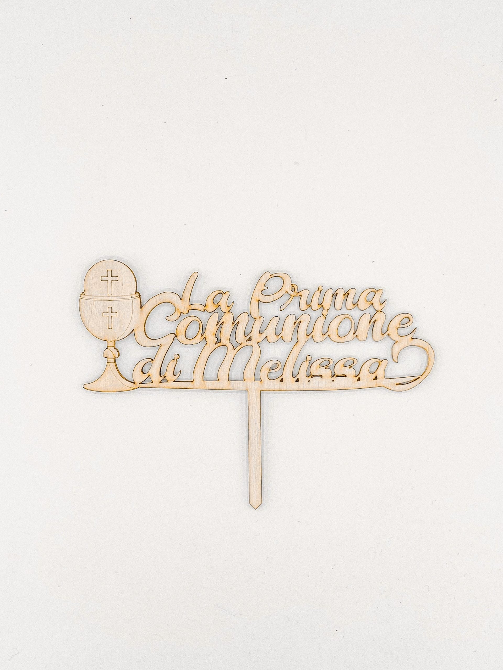Cake topper per comunione