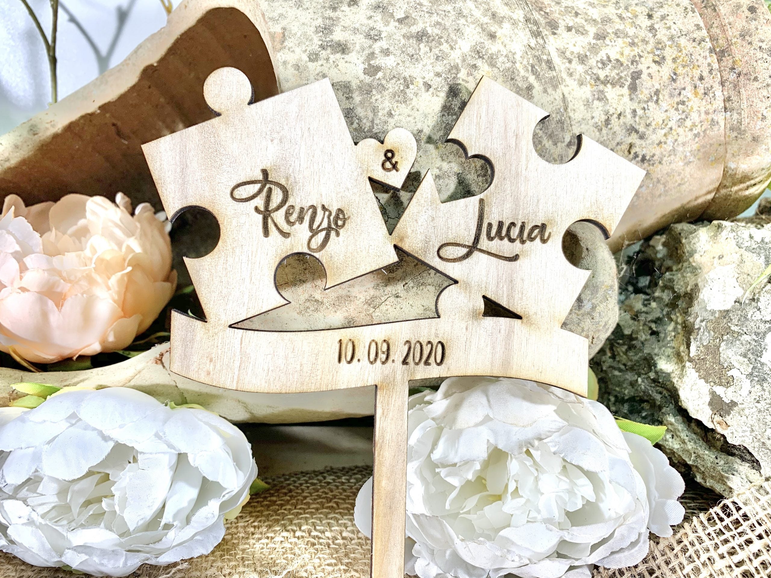 Cake topper puzzle